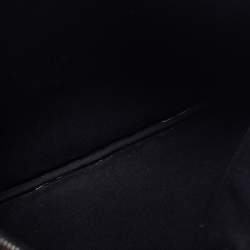 Givenchy Black Rottweiler Face Canvas and Leather Clutch