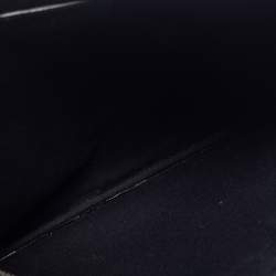 Givenchy Black Rottweiler Face Canvas and Leather Clutch