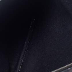 Givenchy Black Rottweiler Face Canvas and Leather Clutch