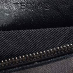 Givenchy Black Rottweiler Face Canvas and Leather Clutch