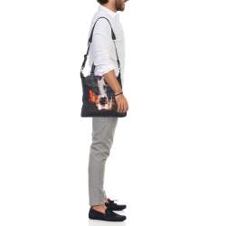 Givenchy Black Canvas and Leather Doberman Tote