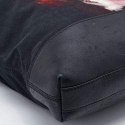Givenchy Black Canvas and Leather Doberman Tote