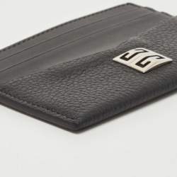 Givenchy Black Leather 4G Card Holder