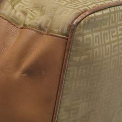 Givenchy Beige/Tan Monogram Nylon and Leather Messenger Bag