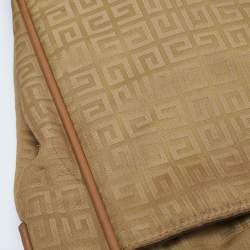 Givenchy Beige/Tan Monogram Nylon and Leather Messenger Bag