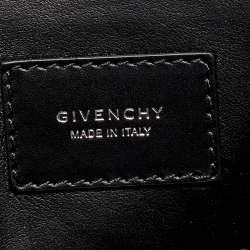 Givenchy Brick Red Pebbled Leather Basketball Clutch