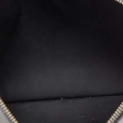Givenchy Black Leather Logo Flat Zip Pouch
