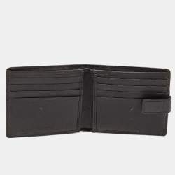 Givenchy Black Leather Bifold Flap Wallet