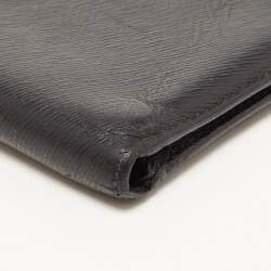 Givenchy Black Leather Bifold Flap Wallet