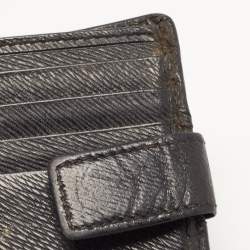 Givenchy Black Leather Bifold Flap Wallet