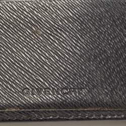 Givenchy Black Leather Bifold Flap Wallet