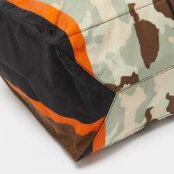 Givenchy Multicolor Camouflage and Striped Nylon Tote