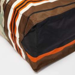 Givenchy Multicolor Camouflage and Striped Nylon Tote