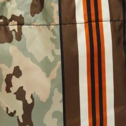 Givenchy Multicolor Camouflage and Striped Nylon Tote