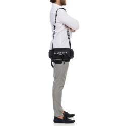 Givenchy Black Nylon Pandora Pocket Messenger Bag