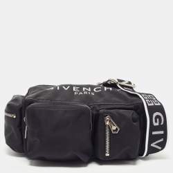 Givenchy Black/Red Floral Print Nylon Backpack Bag - Yoogi's Closet