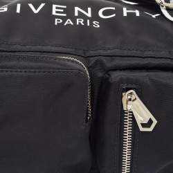 Givenchy Black Nylon Pandora Pocket Messenger Bag