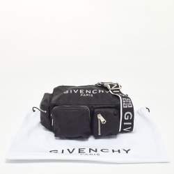 Givenchy Black Nylon Pandora Pocket Messenger Bag