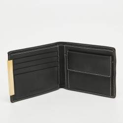 Givenchy Black/Grey Monogram Canvas and Leather Bifold Compact Wallet