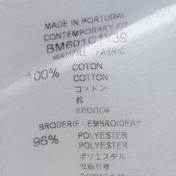 Pre Owned Givenchy White Star Embroidered Cotton Shirt L