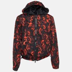 Givenchy Black/Red Rottweiler Print Nylon Reversible Jacket M