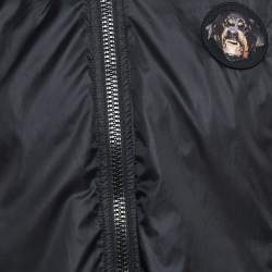 Givenchy Black/Red Rottweiler Print Nylon Reversible Jacket M