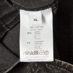Givenchy Black Washed & Studded Denim Shirt XL