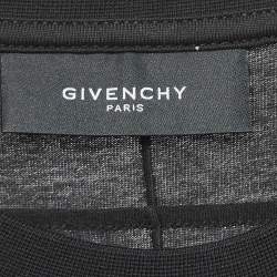 Givenchy Black Printed Cotton Crew Neck T-Shirt XS