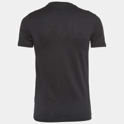 Givenchy Black Printed Cotton Crew Neck T-Shirt XS