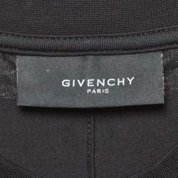Pre Owned Givenchy Black Collar Horns Cotton T-Shirt XS