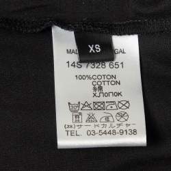 Pre Owned Givenchy Black Collar Horns Cotton T-Shirt XS