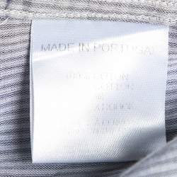 Givenchy Grey Striped Cotton Long Sleeve Shirt M