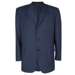 Givenchy Gentleman Blue Wool Tailored Blazer 4XL 