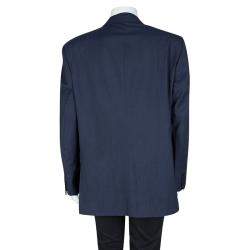 Givenchy Gentleman Blue Wool Tailored Blazer 4XL 
