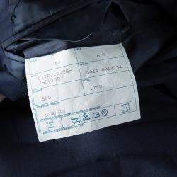 Givenchy Gentleman Blue Wool Tailored Blazer 4XL 