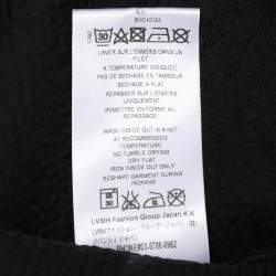 Givenchy Black Distressed Cotton & Mesh Inset Logo Printed Hooded Sweatshirt S