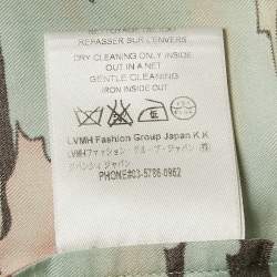 Givenchy Green Printed Silk Short Sleeve Shirt XXL