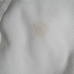 مملوكة مسبقًا Givenchy White Cotton Polo T-Shirt XL