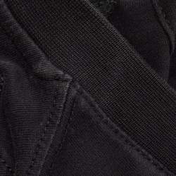 Pre Owned Givenchy Black Cotton Star Quilt Detail T-Shirt L 