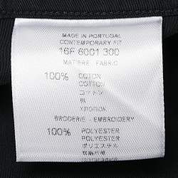 Pre Owned Givenchy Black Cotton Contrast Trim Collar Cotton Shirt XL