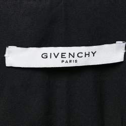 Pre Owned Givenchy Black Cotton Contrast Trim Collar Cotton Shirt XL