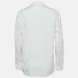 Givenchy White Cotton Collar Detail Shirt XL