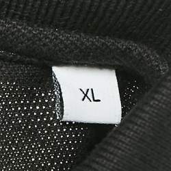مملوكة مسبقًا Givenchy Black Cotton Pique Leather Patch Detail Polo XL