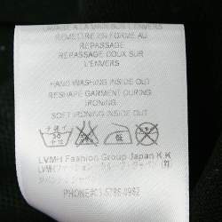 مملوكة مسبقًا Givenchy Black Cotton Pique Leather Patch Detail Polo XL