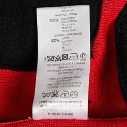 Pre Owned Givenchy Black Logo Intarsia Back Wool Knit Bomber Jacket S