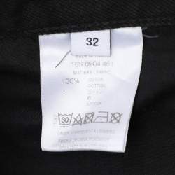 Givenchy Black Cotton Straight Leg Jeans S/M (Waist 32")