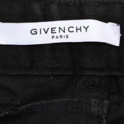 Givenchy Black Cotton Straight Leg Jeans S/M (Waist 32")