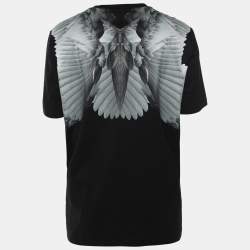 Givenchy Black Cotton Wings Print T-Shirt M