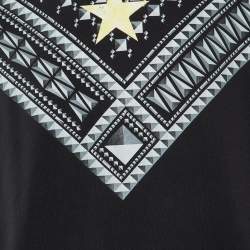 Givenchy Black Printed Cotton Crew Neck Sweatshirt M