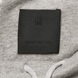 Givenchy Grey Cotton Knit High Neck Sweatshirt M